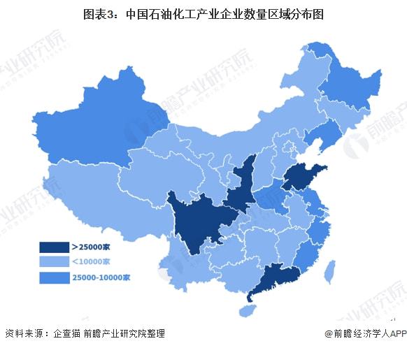 云顶集团【干货】石油化工行业产业链全景梳理及区域热力地图(图3)