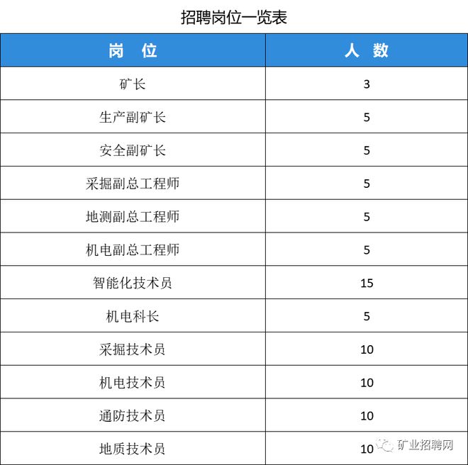 云顶集团公司6月24日招聘：矿长、生产副矿长、安全副矿长、采掘技术员、地质技术员